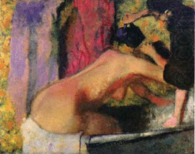 Woman at her Bath, Edgar Degas